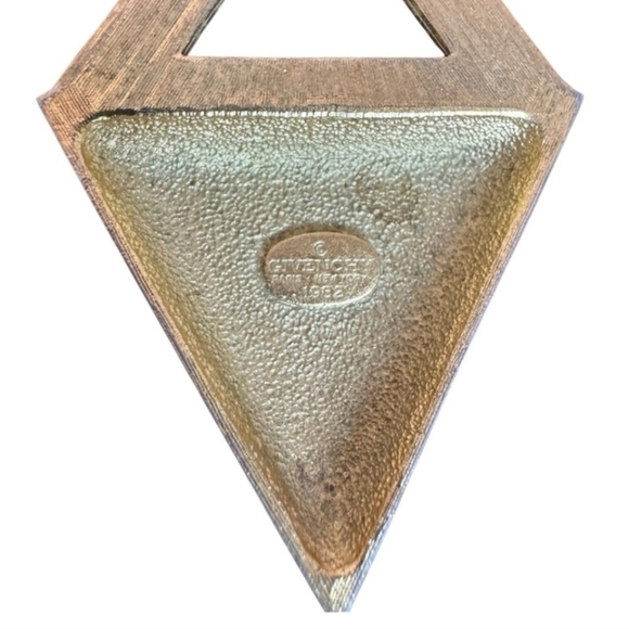 Givenchy Vintage Two-Tone Triangle Pendant Necklace - Picture 5 of 5